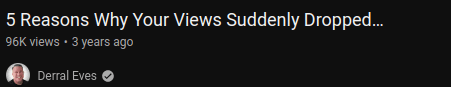 5 reason why your views suddenly dropped