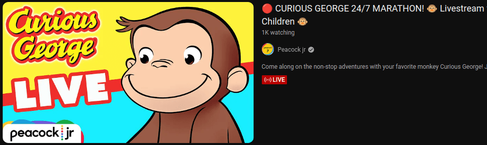 curious george live